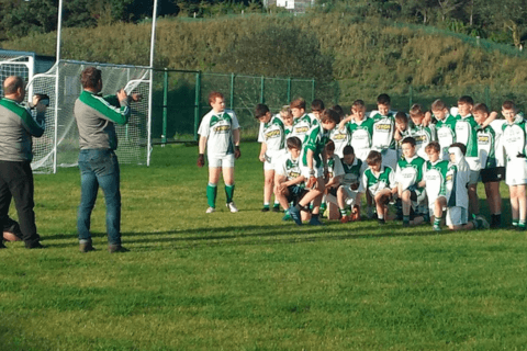 Burrishoole GAA club using the Community Pitch for practice